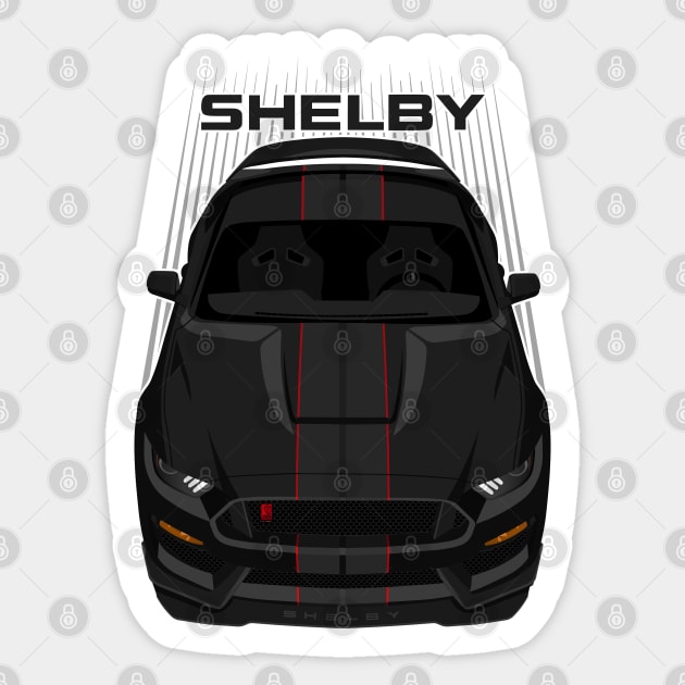 Ford Mustang Shelby GT350R 2015 - 2020 - Black - Black Stripes Sticker by V8social